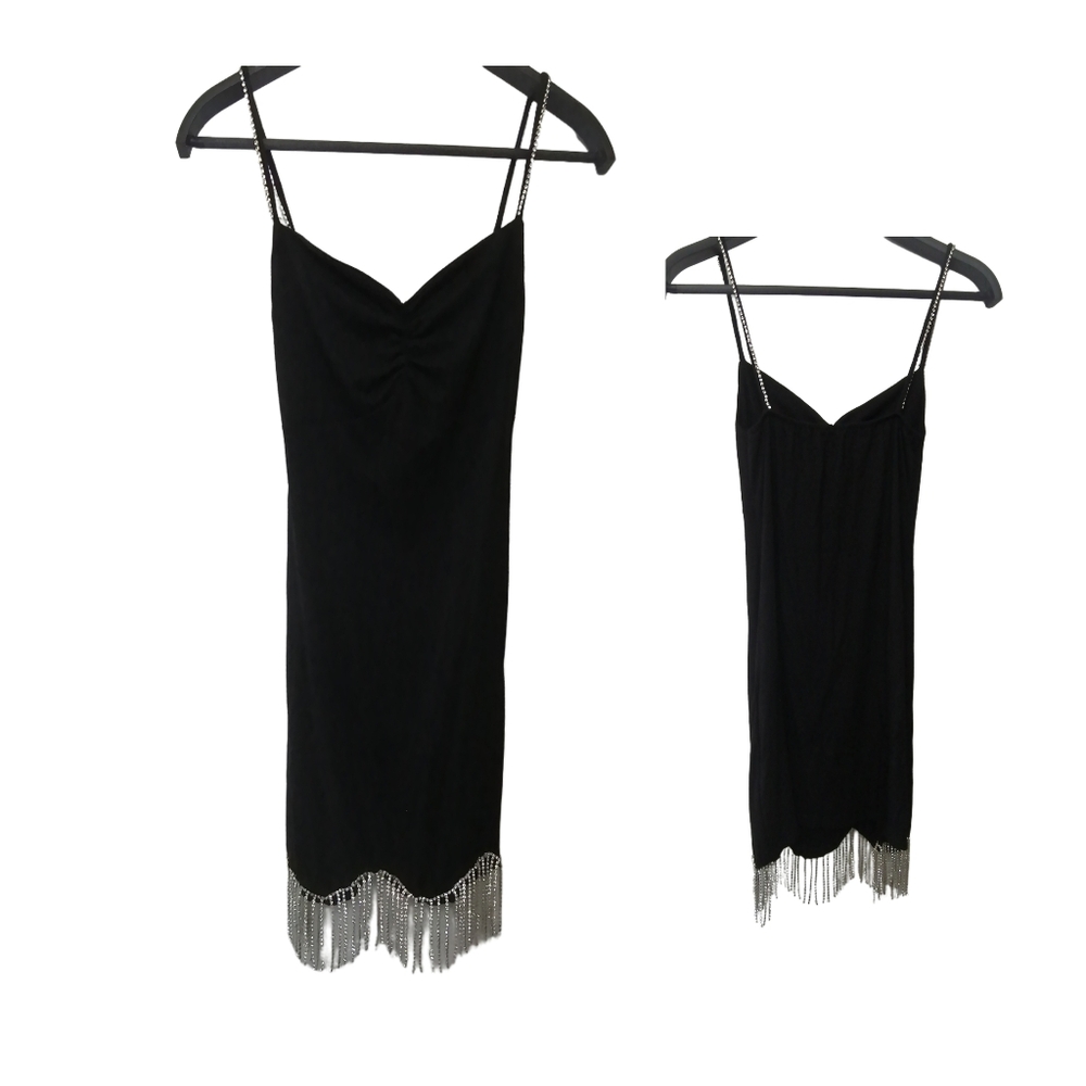 🐝 S，vintage ribbed slip mini dress by J&M - Picture 8 of 8